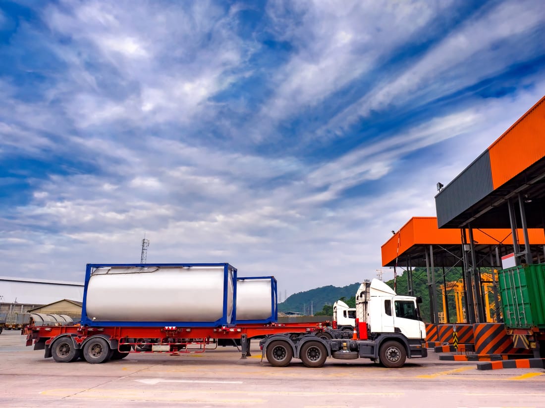 Industrial logistics imagery from Sanyang Petroleum's public website